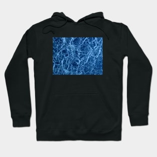 Blue Marble Texture Hoodie